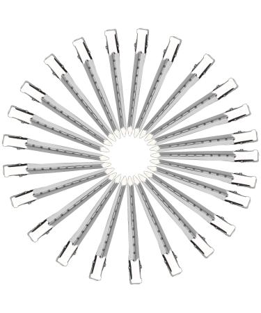 24-Pack Metal Duck Bill Hair Clips for Women - 3.5 Inch Salon Clips for Styling and Sectioning Thick, Long, and Curly Hair - Silver Alligator Hair Clip Set - Buy Online on GoSupps.com