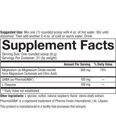 Youtheory Relax Magnesium Powder with L-Theanine - Stress Relief Berry Flavor 4.4 oz - Buy Online on GoSupps.com