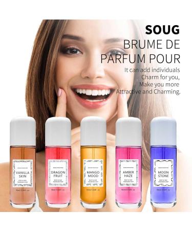 Vanilla Perfume Spray Long Lasting Vanilla Skin Mist Multi-Use Body & Hair Fragrance Mist 90Ml/ 3Oz Travel Size for Women & Girls Vanilla Moonstone Mango Dragon fruit Amber (AMBER HAZE) - Buy Online on GoSupps.com