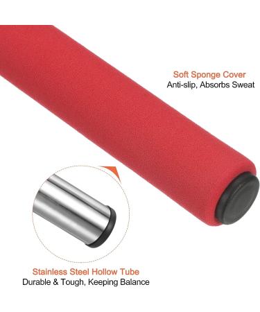PATIKIL Stainless Steel Relay Track Baton Set for Outdoor Athletics - Black Blue Orange Red Yellow - Buy Online on GoSupps.com
