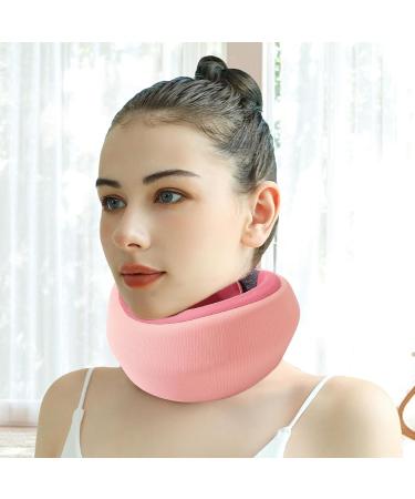 Neck Brace - Soft Foam Wraps - Soft Foam Wraps Keep Vertebrae Stable Soft Neck Support Relieves Pressure in Spine Neck Support Brace for Travel Pink - Buy Online on GoSupps.com