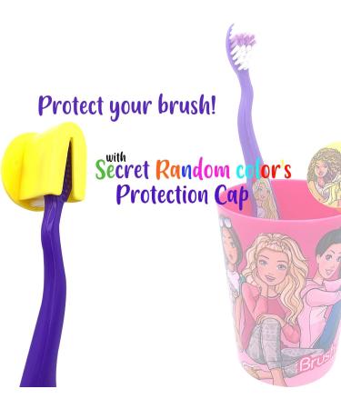(barbiegirls Deluxe Kit) - Premium Kids Girls Boys Children Friendly Designed Happy Brushing Time BarbieGirls Soft Bristle Toothbrush Kit Manual Toothbrush Cover Cap Rinsing Cup Extra Brushes - Buy Online on GoSupps.com