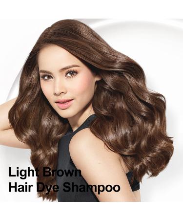 Light Brown Hair Dye & Shampoo - 3-in-1 Argan Oil Formula | Easy Semi-Permanent Color (16.9 Fl Oz - Buy Online on GoSupps.com
