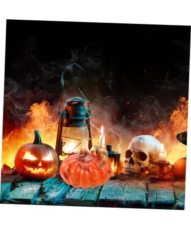 ifundom 2pcs halloween pumpkin pose outdoor faux plants car model home decoration glass collectible squat glass pumpkin funny halloween decorations Durable Pumpkins Ornament reward mini Orangex2pcs 13x10.5cmx2pcs - Buy Online on GoSupps.com