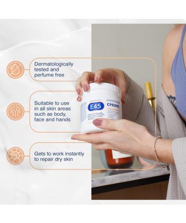 E45 Dermatological Cream for Dry Skin (350g) - 12oz - Pack of 1 - Buy Online on GoSupps.com