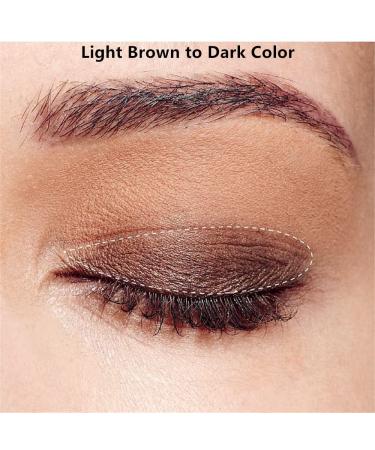 Go Ho 10 Color Matte Eyeshadow Palette - Highly Pigmented Waterproof Shadows in Light Pink & Brown - Spring Warm Collection - Buy Online on GoSupps.com