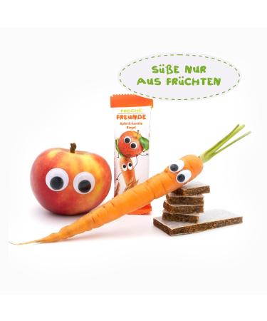 Buy Cheeky Friends Organic Fruit Bars for Babies & Kids - 18 Pack (4 Flavors: Apple & Carrot Mango & Orange Banana & Cherry) - No Added Sugar Healthy Snack for Ages 1+ - Buy Online on GoSupps.com