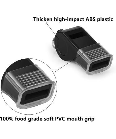 Fya Super Loud Sports Whistle with Lanyard and Mouth Grip - Ideal for Coaches, Referees, Emergency, Lifeguard, Survival - Outdoor Black - Buy Online on GoSupps.com