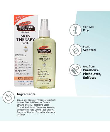 Palmer's Cocoa Butter Formula Skin Therapy Oil 5.1 fl oz - Moisturizing & Nourishing - Buy Online on GoSupps.com