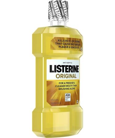 Listerine Original Antiseptic Mouthwash - Fight Bad Breath, Plaque & Gingivitis 1L - Buy Online on GoSupps.com