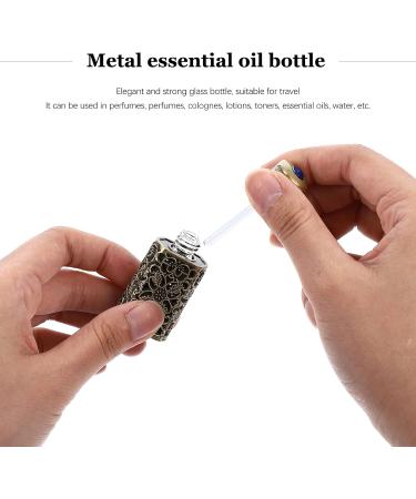 minkissy Metal Essential Oil Bottle Eye Middle Eastern Perfume Bottle Travel Bottle Aromatherapy Container Glass Travel Spray Bottle Perfume Sprayer Shell Metal Alloy Miss Essential Oil Box Green Patina - Buy Online on GoSupps.com