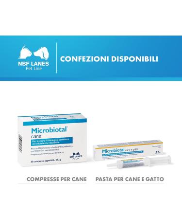 NBF Lanes | Microbiotal Dog 30 Appetizing Tablets to Promote the Physiological Well-being of the Intestinal Microbiota - Buy Online on GoSupps.com