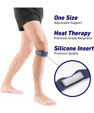 Neo G Patella Tendon Knee Strap - Support for Running, Walking, Crossfit, Gym - Ideal for Knee Pain, Tendonitis, Patellar Tracking - Buy Online on GoSupps.com