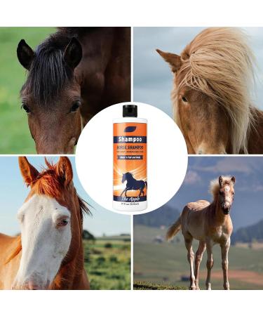 Horse shampoo mane and tail conditioner 500ml deep nourishing mane and tail detangling conditioner | Horse grooming supplies coat cleaner - Buy Online on GoSupps.com