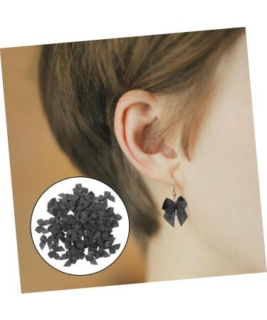 Beaupretty 200pcs Ribbon Bow Hair Pins & Home Decor Accessories - Stylish Hair Clips Crafts & Charms | Black 2.5x2.5cm - Buy Online on GoSupps.com