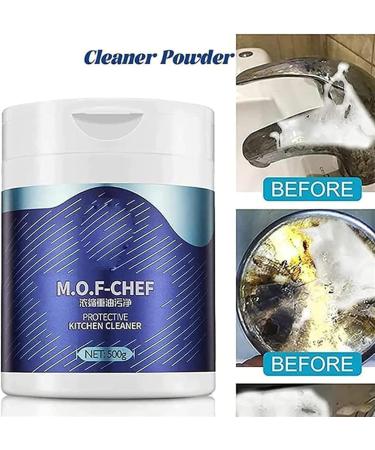 Mof Chef Limpiador En Polvo Limpiador De Cocina Multifunctional Cleaning Powder Powerful Kitchen All-Purpose Powder Cleaner Mof Chef Cleaner Powder Powerful Stainless Steel Cleaning (1pcs) - Buy Online on GoSupps.com