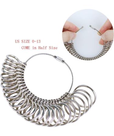 HEYMOUS Ring Mandrel Set with Rubber Mallet - Jewelry Sizer Tools for Ring Sizing and Repair - Buy Online on GoSupps.com