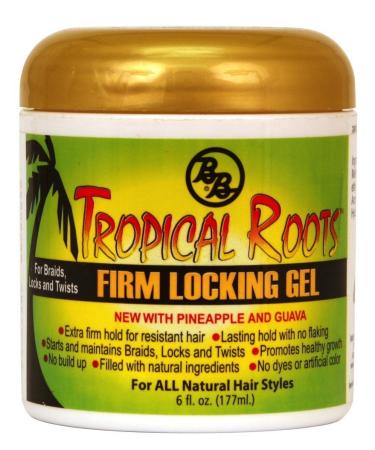 Bronner Brothers Tropical Roots Firm Locking Gel  6 Fl Oz