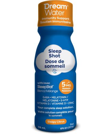 Dream Water Immunity Support Sleep Aid Drink Supplement - Sleepy Citrus - 12 Pack 2.5 oz Each - Buy Online on GoSupps.com