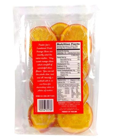Trader Joe's Sweetened Dried Orange Slices 5.3 Oz - Pack of 3 - 15.9 Ounce Total - Buy Online on GoSupps.com