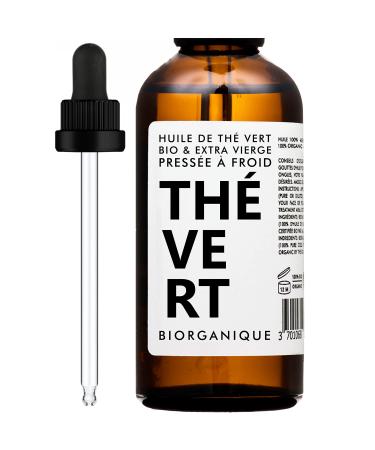 Organic Green Tea Oil (Camelia) - 100% Pure Natural Cold Pressed & Organic - 50ml - Anti-Aging Care Skin Scars and Stretch Marks.