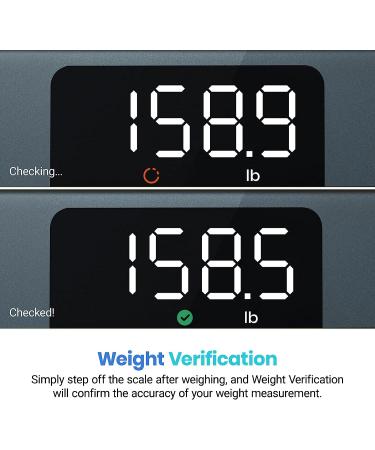 Etekcity Digital Bathroom Scale for Body Weight | Accurate to 0.02kg/0.05lb | Large LED Display | Weight Verification | Tempered Glass | 400 lbs Capacity | Grey-blue - Buy Online on GoSupps.com