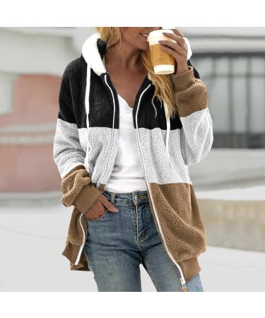 Hanxiulin Women's Oversized Winter Coat & Plush Hoodie Jacket - Breathable Warm & Elegant 5XL Khaki Hiking Jacket in Color Variants - Buy Online on GoSupps.com