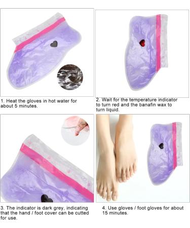 2pcs Paraffin Wax Gloves for Healing and Smoothing Skin - Hand & Feet Treatment Mask - Buy Online on GoSupps.com