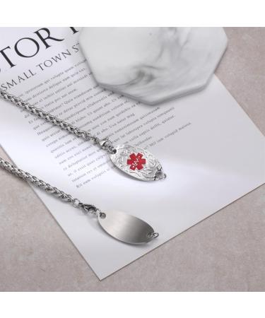 Customized Medical Alert ID Celtic Knot Bracelet for Women | Free Engraving | Personalized Emergency ID Jewelry | MunsteryAid - Buy Online on GoSupps.com