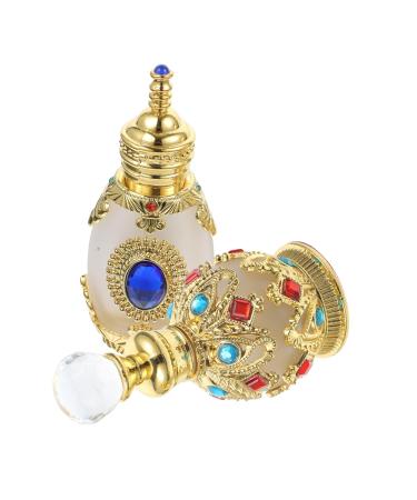 FRCOLOR Pocket Perfume Set - 6 Vintage Crystal Glass Mini Travel Vials & Alloy Bottles for Essential Oils | International Shipping Available - Buy Online on GoSupps.com