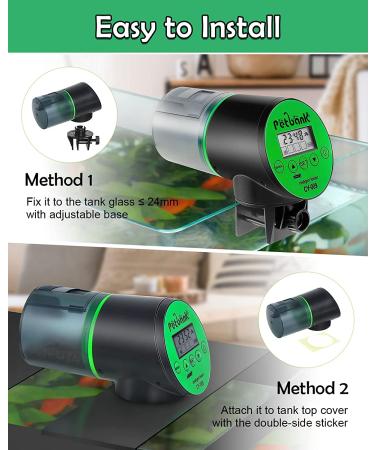 Petbank Rechargeable Automatic Fish Feeder with USB Charger - CY-009 Fish Food Dispenser for Aquarium - Buy Online on GoSupps.com