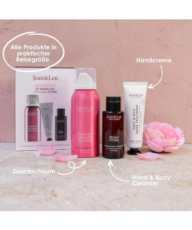 Jean & Len Travel Set - Pentecost & Litschi | Vegan Gift Set FSC Certified Ideal for Body & Mind Perfect Souvenir or Small Gift - Buy Online on GoSupps.com