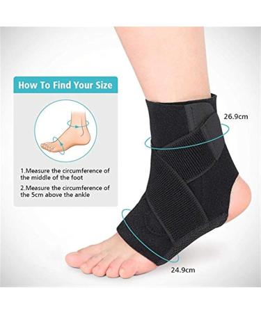 Quick Lace Up Ankle Brace - Adjustable Compression Sleeve for Sprained Ankles Achilles Tendonitis & Plantar Fasciitis Relief - Ultra Support for Basketball (Large - Buy Online on GoSupps.com