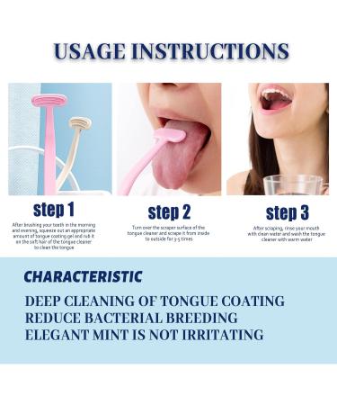 6-Pack Tongue Scrapers - Plastic Tongue Cleaning Brushes for Adults | Fresh Breath & Oral Care Utensils - Buy Online on GoSupps.com