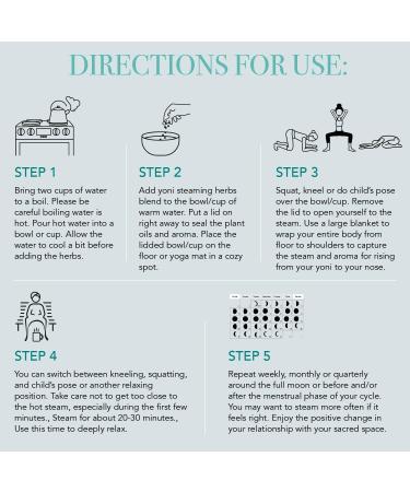 Yoni Steam Herbs Kit- V Steam Supplies for Yoni Steam Pot or Seat - Buy Online on GoSupps.com