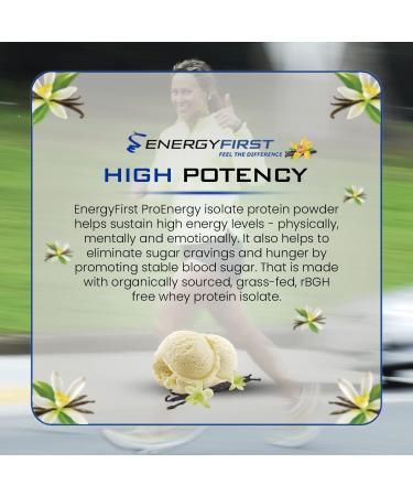 Energy First Grass Fed Whey Protein Isolate Powder - Vanilla 2lb - ProEnergy Supplement for Pre & Post Workout - Non GMO, Sugar & Gluten Free - 1 Pack - Buy Online on GoSupps.com