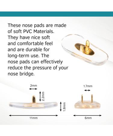 SPORTS WORLD VISION Nose Pads Replacement for RB Frames | PVC Gold | 1 Pair - Comfort & Quality for Optimal Performance - Buy Online on GoSupps.com