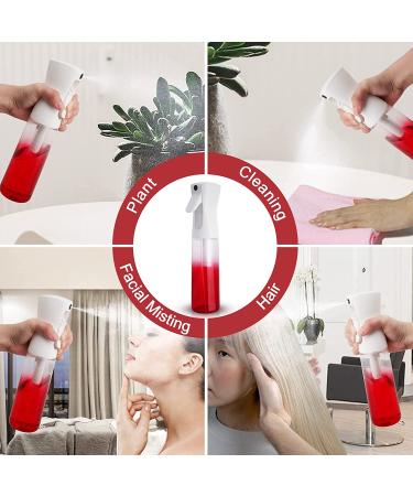 GradientRed1 300ml Continuous Mist Spray Bottle for Curly Hair Styling - Refillable & Fine Mist Sprayer - Ideal for Cleaning & Misting Plants - Buy Online on GoSupps.com