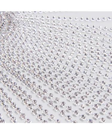 Earent Tassel Rhinestone Cap Headpiece | Silver Crystal Head Chain | 1920s Hair Accessories for Women | Belly Dance Party Cap | Bridal Head Jewelry - Buy Online on GoSupps.com
