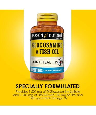 MASON NATURAL Ultimate Joint Support Bundle Glucosamine & Fish Oil + Glucosamine Complex with MSM 90 Softgels + 90 Capsules - Buy Online on GoSupps.com