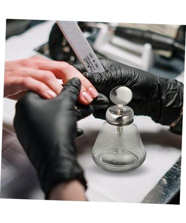 Beavorty Press liquid dispenser nail gel polish remover Cleaning Solution Bottle Liquid Holder Manicure Press Bottle Storage Bottle Glass Stainless steel nail polish remover - Buy Online on GoSupps.com