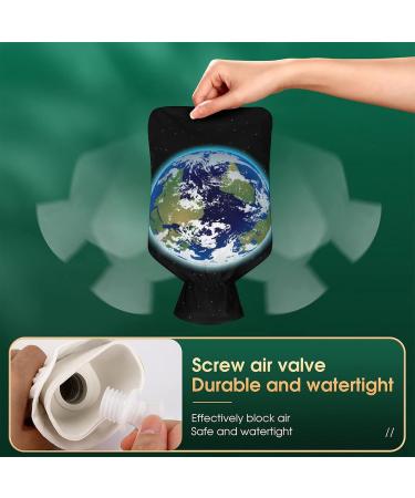 Earth Hot Water Bottle with Plush Cover - Perfect Bed Warmer for Adults & Children | 26.5x15.3cm | International Shipping Available - Buy Online on GoSupps.com
