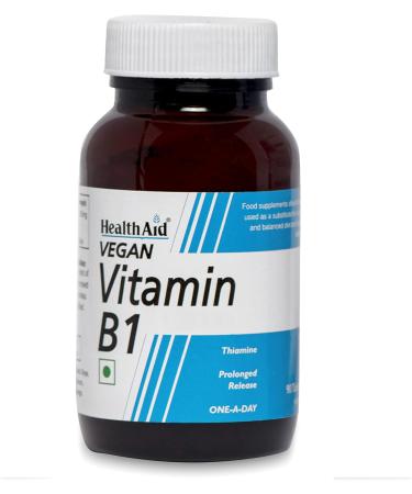HealthAid Vitamin B1 100mg - Prolong Release - 90 Tablets | Supports Energy Production and Nervous System Health - Buy Online on GoSupps.com