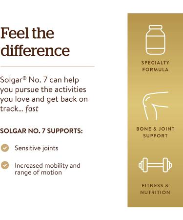 Solgar No.7 Joint Support & Comfort - 60 Vegetable Capsules for Joint Health - Buy Online on GoSupps.com