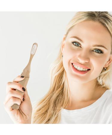 Angoily Folding Bamboo Toothbrush - Portable Travel Toothbrush with Soft Bristles | Eco-Friendly & Foldable Design | Ideal for Adults - Buy Online on GoSupps.com