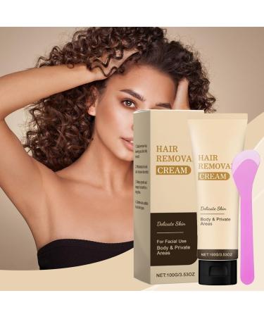 Depilatory cream with scraper soothing skin care for armpits lips face intimate area and arms at home or on the go - Buy Online on GoSupps.com