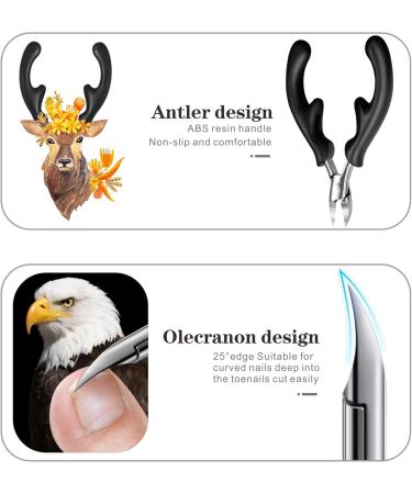 RIMEI Professional Toenail Clippers - Thick & Ingrown Nail Cutters for Men & Seniors | Podiatrist Recommended Stainless Steel Pedicure Tool - Buy Online on GoSupps.com