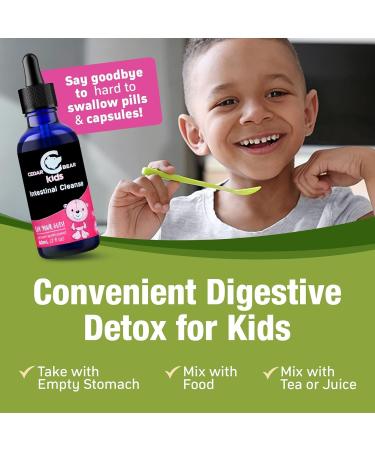 Intestinal Cleanse for Kids Liquid Herbal Supplement for Detox Cleanse Digestive Cleanse with Natural Herbs Alcohol-Free Gut Cleanse Drops for Children 2 fl oz / 60 ml - Buy Online on GoSupps.com