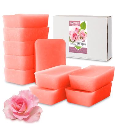 Kosmetex paraffin bath rose pink-paraffin heating bath for hands + feet-paraffin wax-paraffin block for wax warmer-wax bath (10x 500ml)
