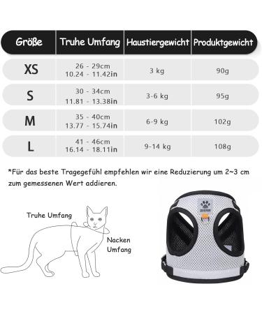 Adjustable Cat Leash Set with Reflective Stripes - Polyester Cat Vest & Dishes for Kittens & Dogs | International Shipping - Buy Online on GoSupps.com